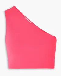 Victoria Beckham VB Body one-shoulder cropped stretch-knit top - Pink Pink