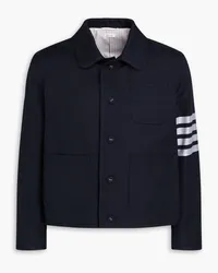 Thom Browne Striped cotton-twill jacket - Blue Blue