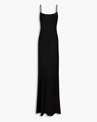 Victoria Beckham Cami satin-crepe maxi slip dress - Black Black