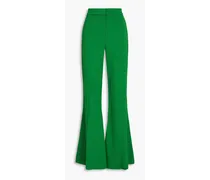 Crepe flared pants - Green