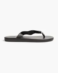 Ancient Greek Sandals Laconia patent-leather sandals - Black Black