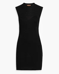 Missoni Metallic crochet-knit mini dress - Black Black