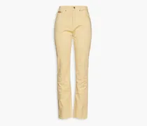 Rosamund high-rise bootcut jeans - Yellow