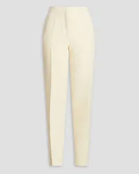 Jil Sander Wool-blend crepe tapered pants - White White