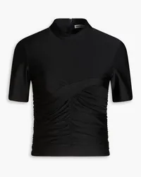 Alexander Wang Ruched stretch-jersey top - Black Black