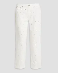 Rag & Bone Dre crystal-embellished boyfriend jeans - White White