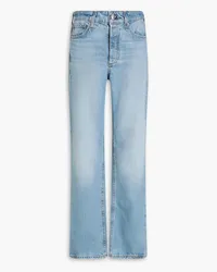 Rag & Bone Alex faded high-rise straight-leg jeans - Blue Blue