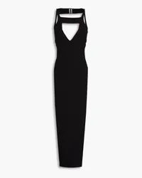 Rick Owens Sling cutout stretch-knit maxi dress - Black Black