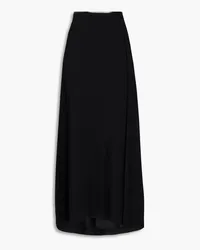 Giorgio Armani Pleated stretch-crepe maxi skirt - Black Black