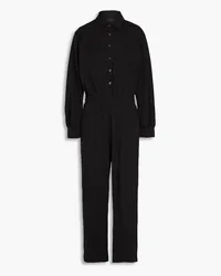 ATM Shirred cotton-jersey jumpsuit - Black Black