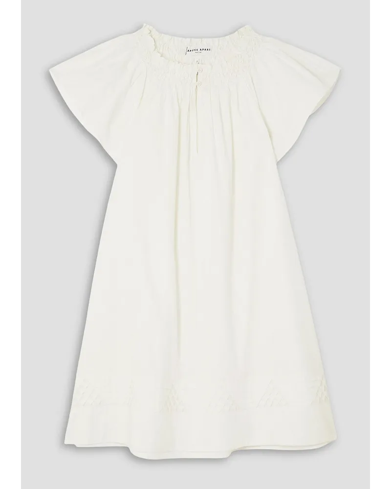 APIECE APART Deia cotton-poplin mini dress - White White