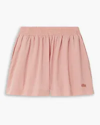 Lacoste Appliquéd cotton-poplin shorts - Pink Pink