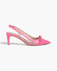 RED Valentino Leather and PVC slingback pumps - Pink Pink