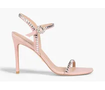 Gem Cut 100 embellished suede sandals - Pink