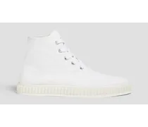 Canvas high-top sneakers - White