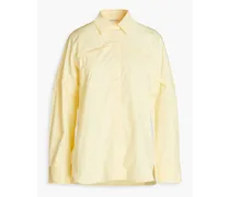 Alnon cotton-poplin shirt - Yellow