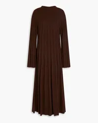 Loulou Studio Ribbed cashmere midi dress - Brown Brown