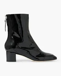 aeyde Suki patent-leather ankle boots - Black Black