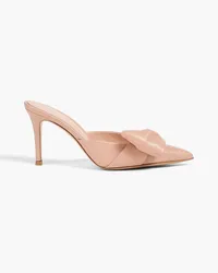 Gianvito Rossi Safira embellished leather mules - Pink Pink