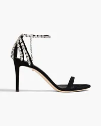 Giuseppe Zanotti Adele Crystal embellished suede sandals - Black Black