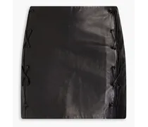 Sanna leather mini skirt - Black