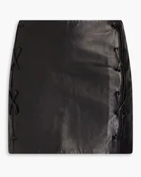 IRO Sanna leather mini skirt - Black Black