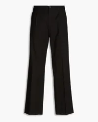 Dolce & Gabbana Pleated stretch-cotton grain de poudre pants - Black Black