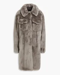 Yves Salomon Shearling coat - Neutral Neutral