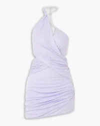 GAUGE81 Molos asymmetric cutout draped modal mini dress - Purple Purple