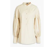 Ampton cotton-poplin blouse - Neutral