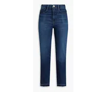 Le Sylvie high-rise straight-leg jeans - Blue