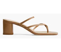 Larissa leather sandals - Brown