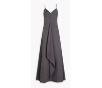 Cotton-poplin maxi dress - Gray