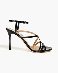 Sergio Rossi Bon Ton patent-leather sandals - Black Black