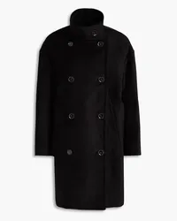 Proenza Schouler Double-breasted velvet coat - Black Black