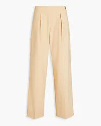 REJINA PYO Reine pleated wool-blend wide-leg pants - Neutral Neutral