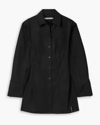 Alexander Wang Cotton-poplin mini shirt dress - Black Black