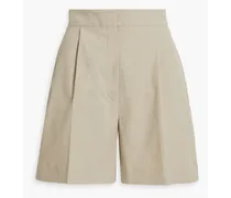 Marysia organic cotton-blend seersucker shorts - Neutral