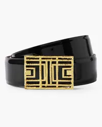 KHAITE Elhanati patent-leather belt - Black Black