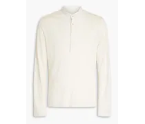 Linen henley T-shirt - White