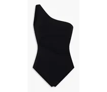 One-shoulder cutout swimsuit - Black