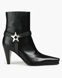 Giuseppe Zanotti Karmen appliquéd leather ankle boots - Black Black