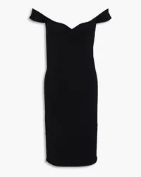 IRO Nunzia off-the-shoulder textured-knit dress - Black Black