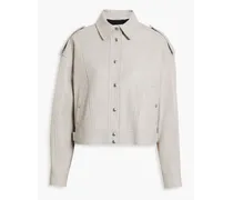 Eigo leather jacket - White