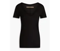 Pima cotton-jersey T-shirt - Black