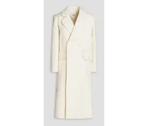 Bouclé coat - White