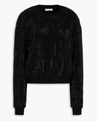 Area Crystal-embellished French cotton-terry sweatshirt - Black Black