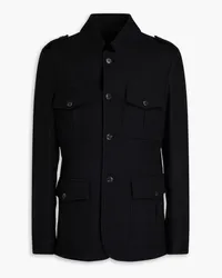 Canali Wool and cashmere-blend felt jacket - Black Black