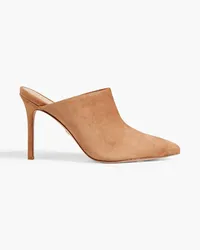 Veronica Beard Lisa suede mules - Brown Brown