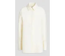 Wool and silk-blend shirt - White